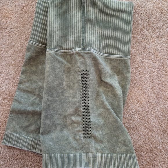 Zenana Outfitters High-Waisted Sage Shorts - Picture 2 of 5